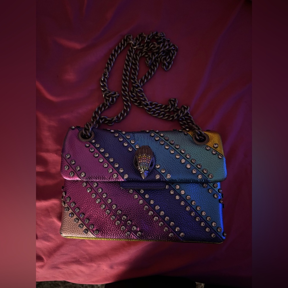 Kurt Geiger Multicolor Rhinestone Crossbody Bag